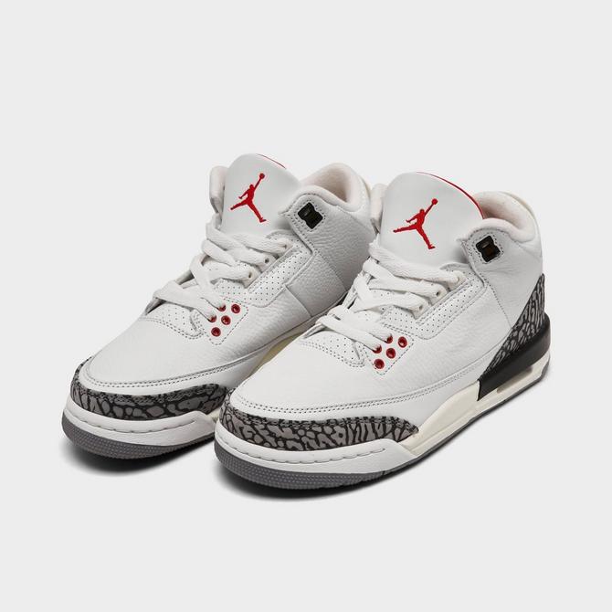 Big Kids Air Jordan Retro 3 Basketball Shoes JD Sports