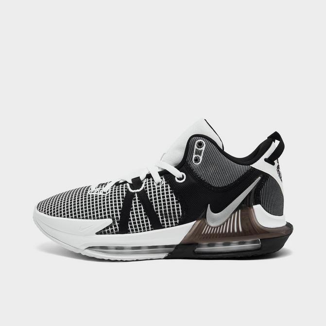 Black and white store lebrons