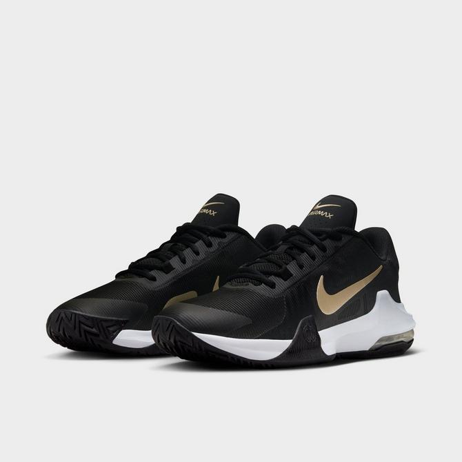 Nike women's air max wildcard tennis shoes black and metallic gold sale