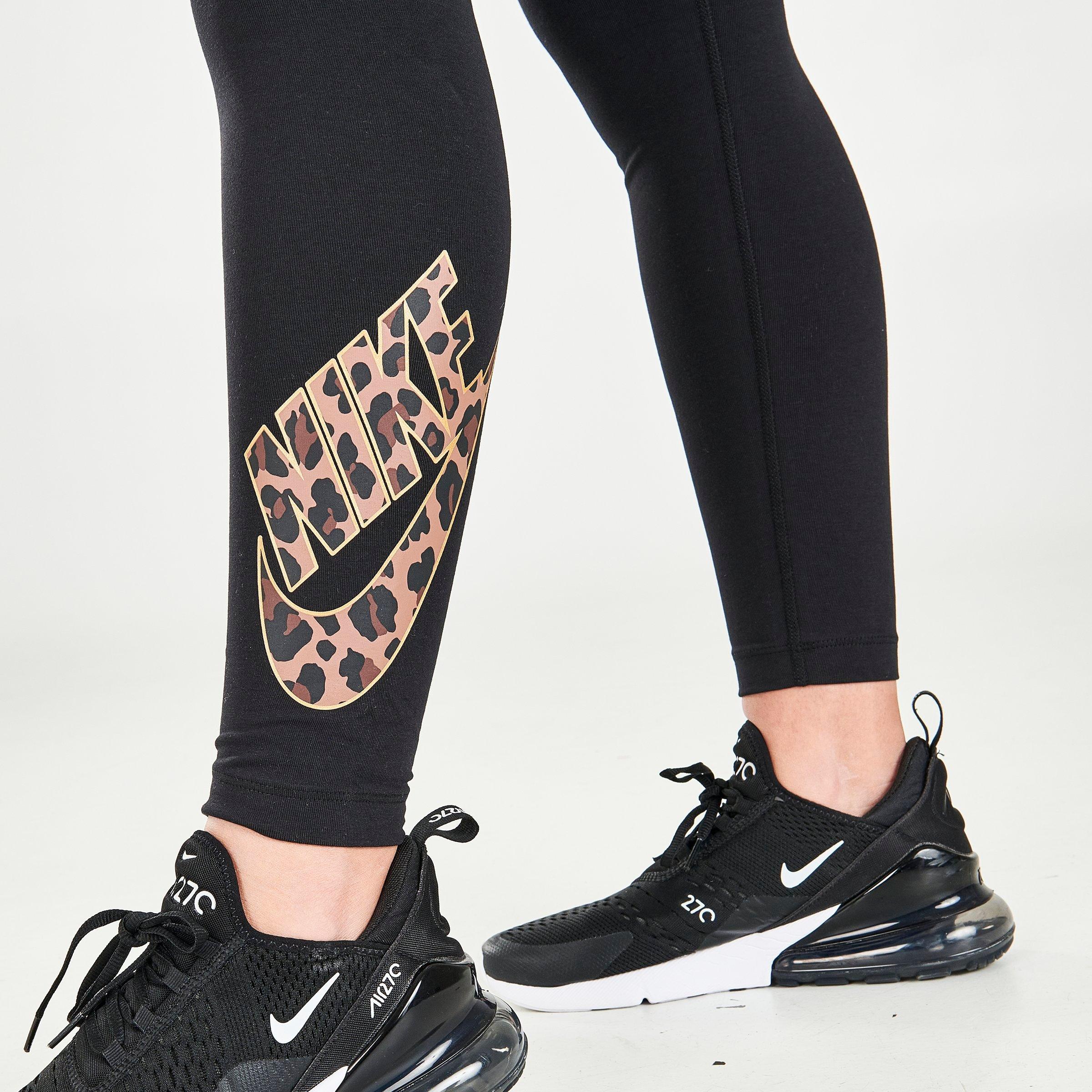 Women S Nike Sportswear Mid Rise Animal Print Futura Leggings Jd Sports