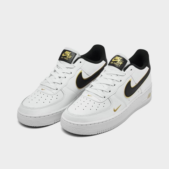 Nike Air Force 1 '07 LV8 White/Black-Metallic Gold-White