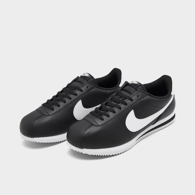 Nike cortez black store and white mens