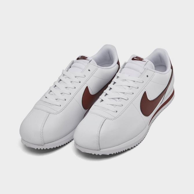 Mens nike cortez white and red on sale