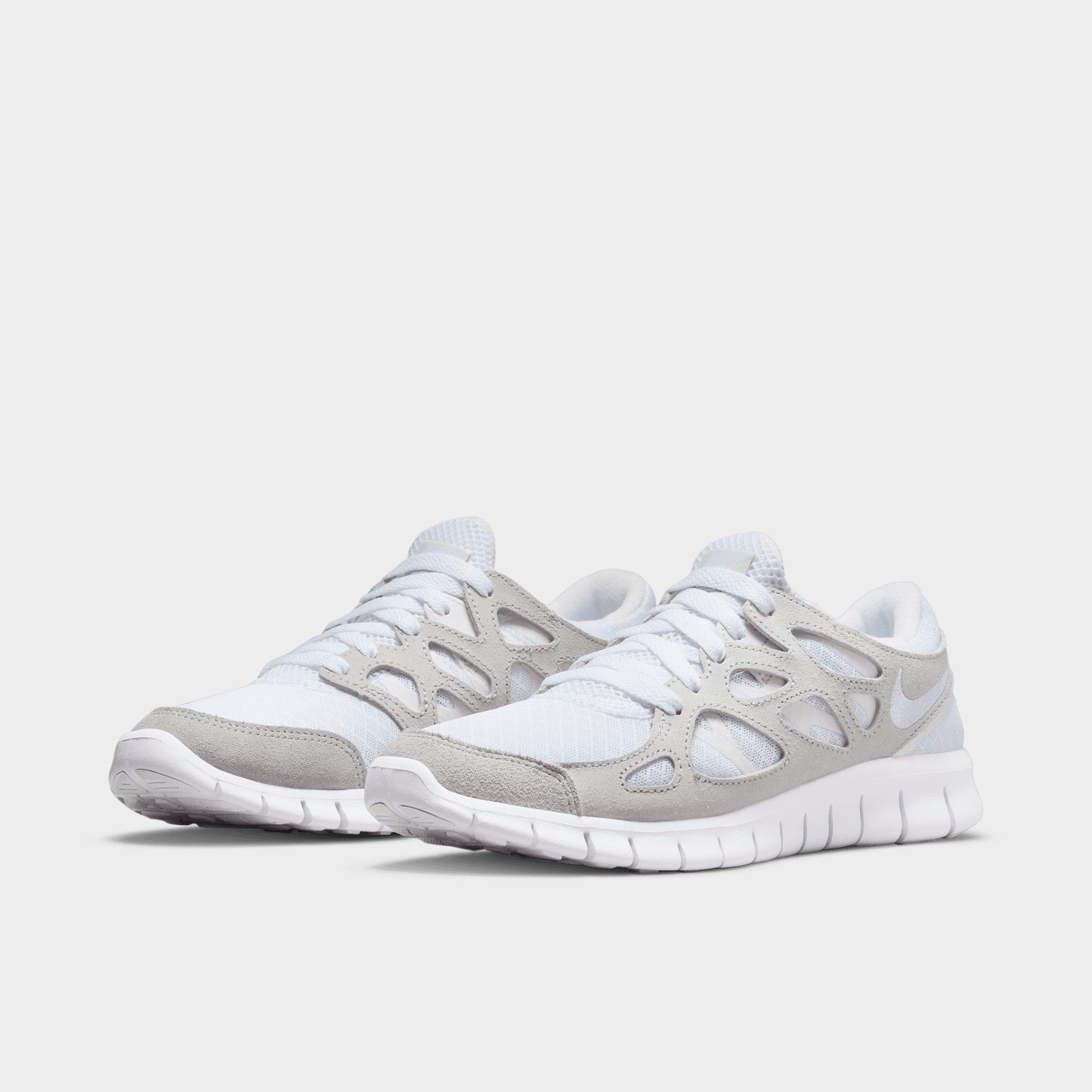 all white nike free run