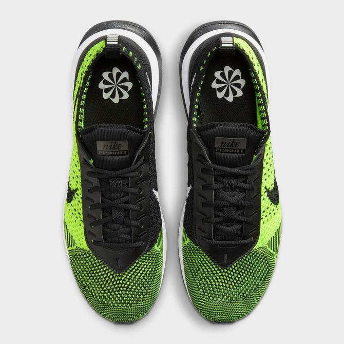 Nike flyknit racer black white volt womens hotsell