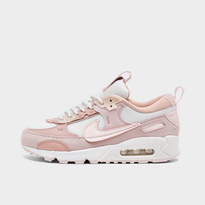 Pink and white air maxes best sale