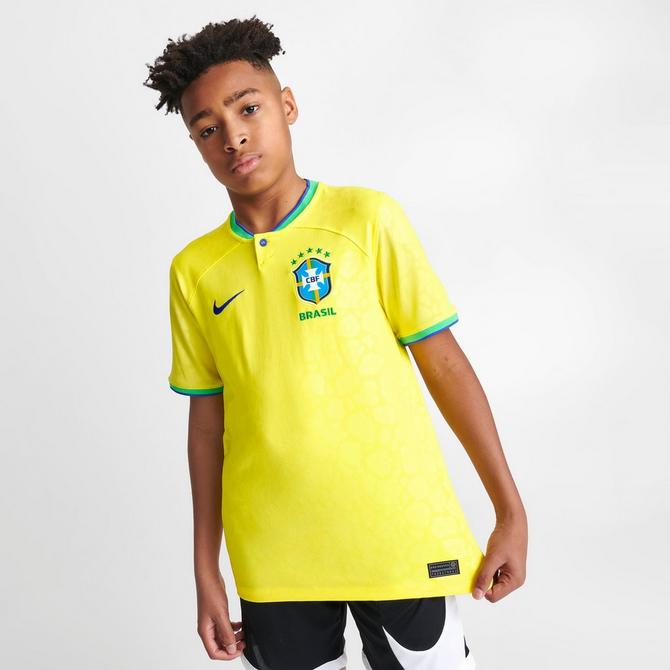 Kids' Nike Brazil 22-23 Stadium Home Soccer Jersey