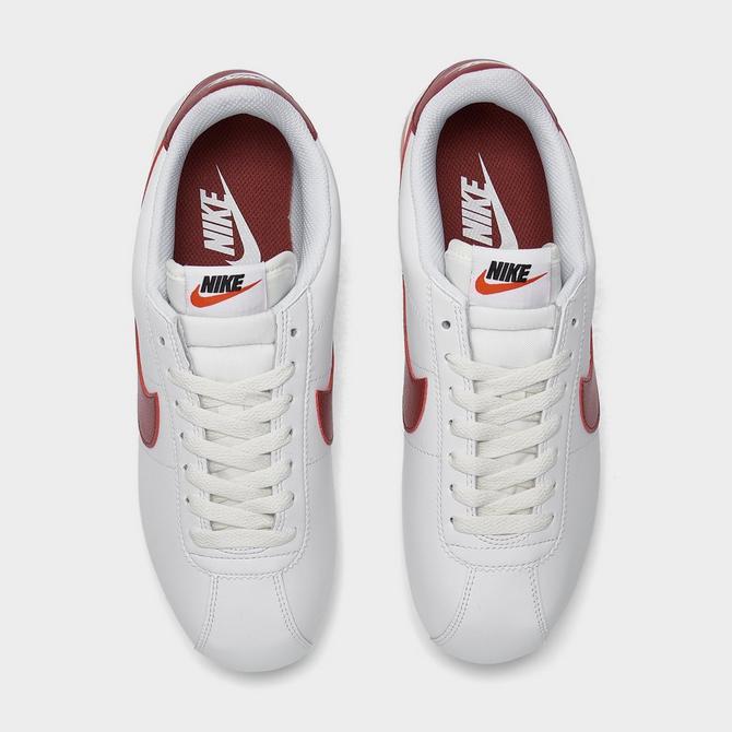 Mens nike cortez on sale white and red