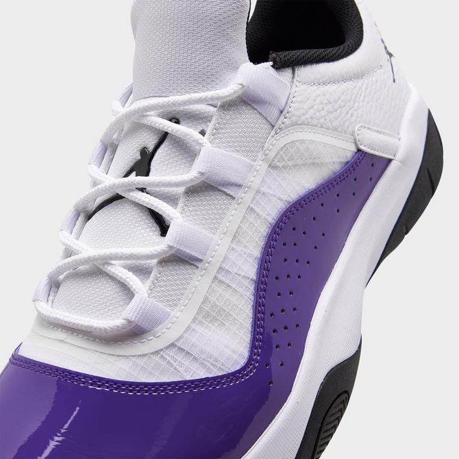 White and cheap purple jordans 11