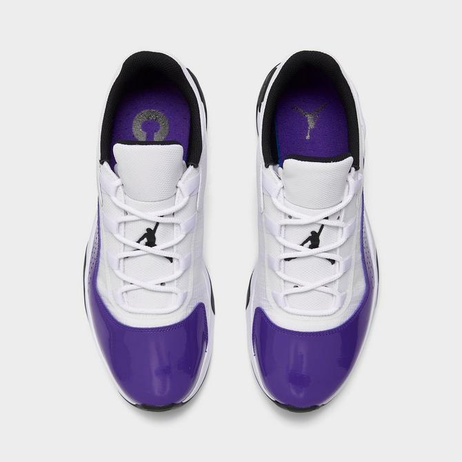 Jordan 11 clearance white black purple