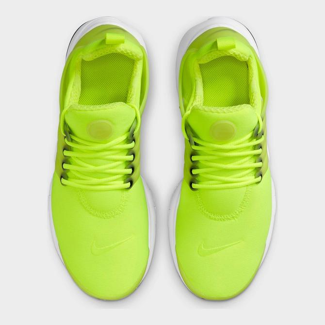 Kids nike shop presto lime green