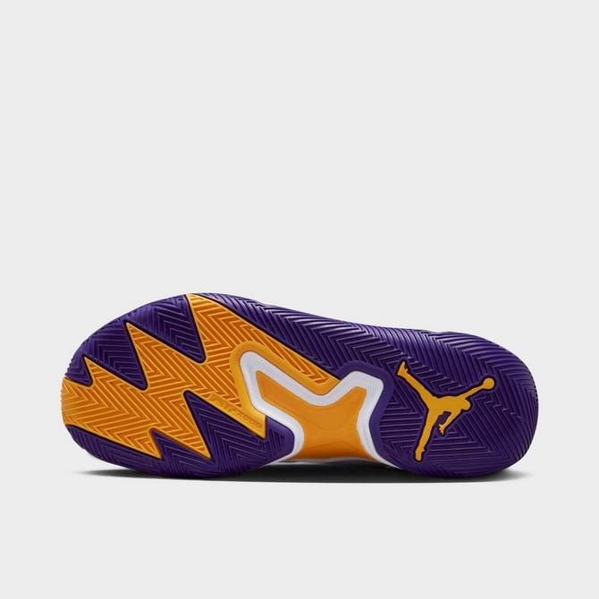 Jordans purple outlet and gold