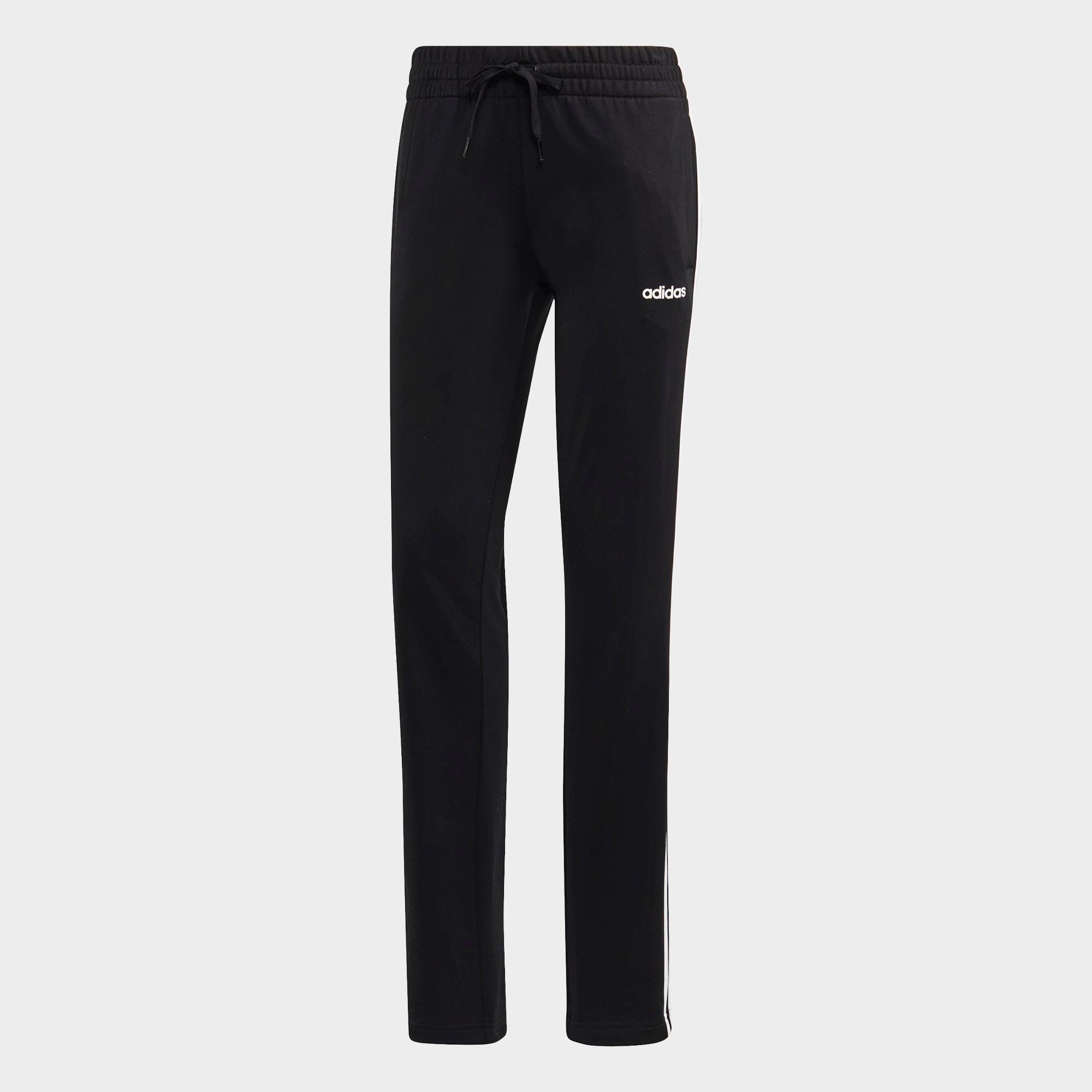 mens adidas open hem tracksuit bottoms