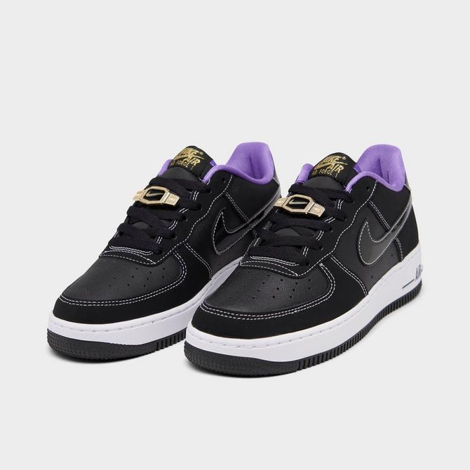 White and black hotsell air force 1 kids