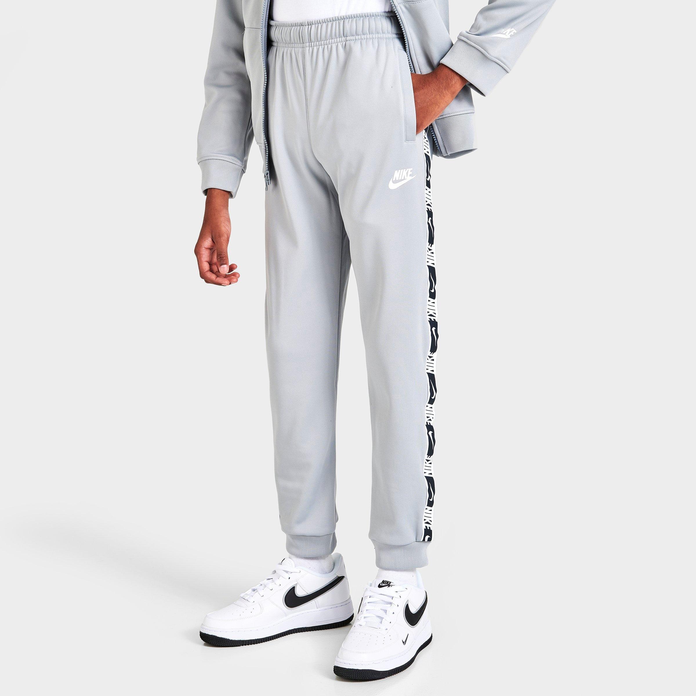 nike repeat tape poly pant grey