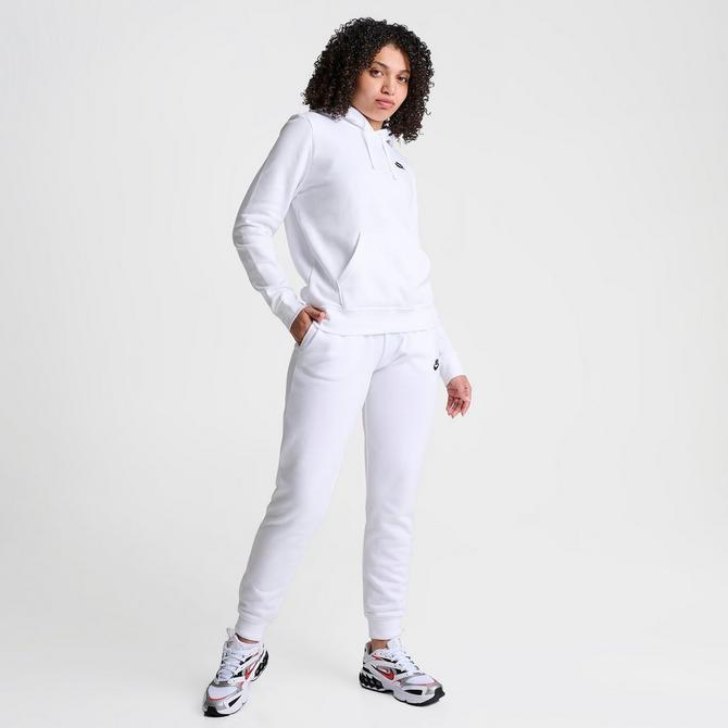 Nike Pantalon de jogging Sportswear Club Polaire Femme Blanc- JD