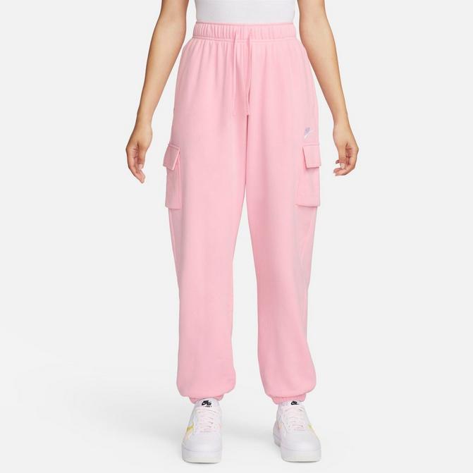 Adidas Sweatpants Large Womens Pink Pants Basketball Sports Warm