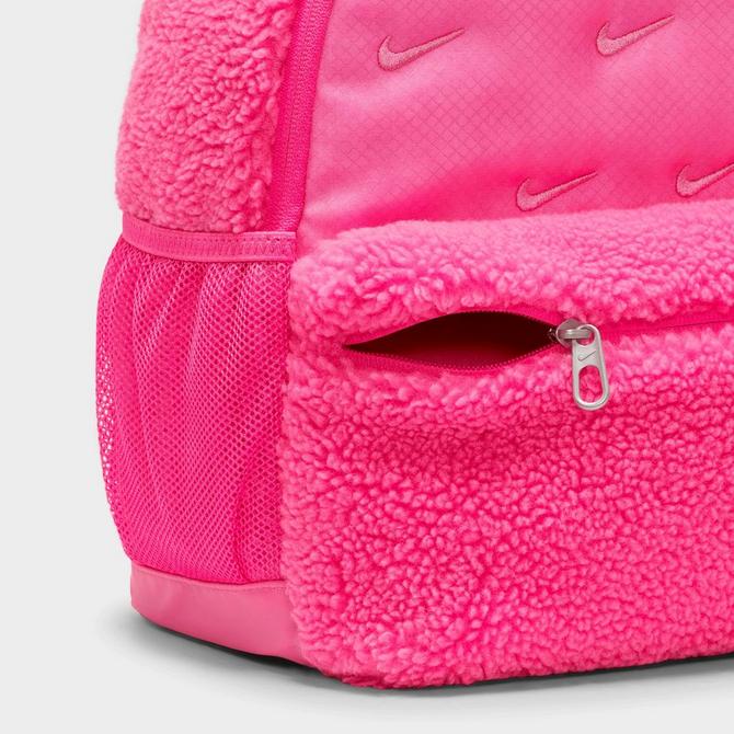 Nike Womens Brasilia Printed Backpack Light Silver/Rush Fuchsia/White,  Light Silver/Rush Fuchsia/White, One Size, Backpack