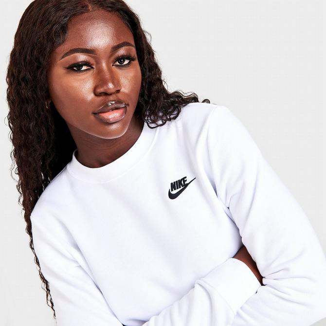 White nike sale crewneck sweatshirt