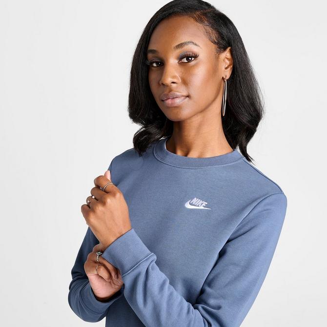 Women s Nike Sportswear Club Fleece Crewneck Sweatshirt JD Sports