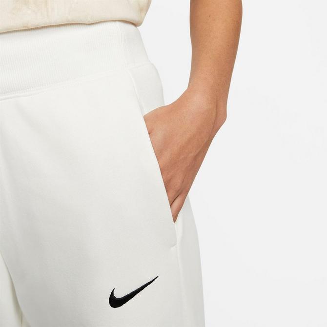 White Nike Women's Phoenix Fleece Wide Leg Sweatpants