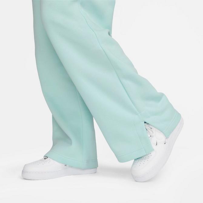 NIKE Sportswear Phoenix Womens Wide Leg Fleece Sweatpants - LIGHT GRAY