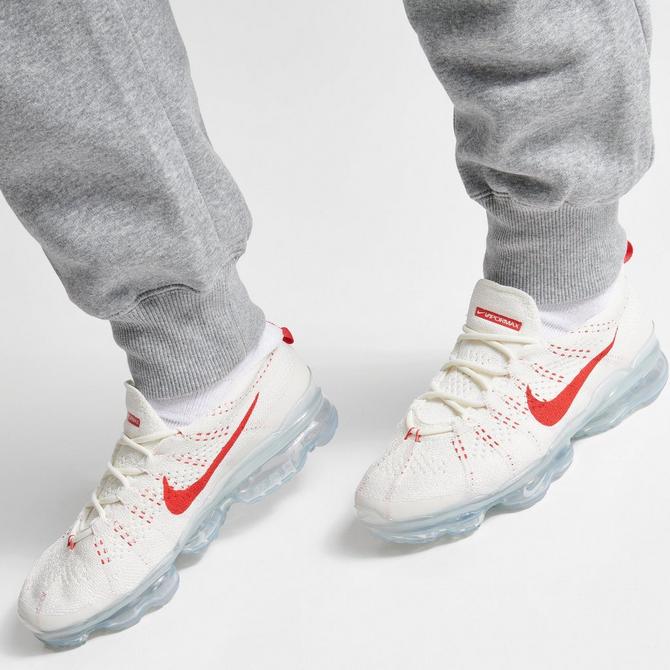 Nike Solo Swoosh Open-Hem Brushed-Back Fleece Pants Grey - DK GREY  HEATHER/WHITE