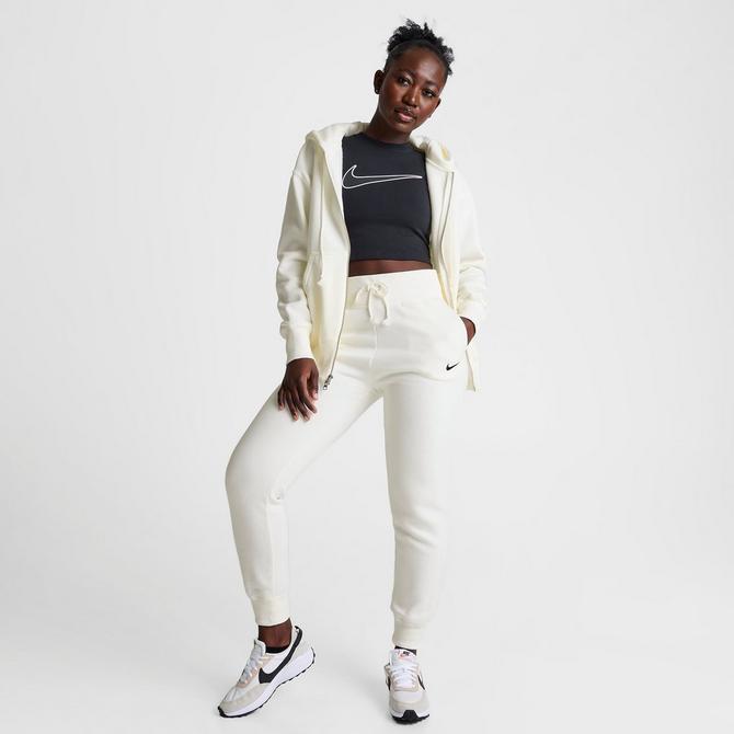 Nike Sportswear Phoenix Fleece Women's High-Waisted Joggers, Sail/Black,  X-Small : : Clothing, Shoes & Accessories