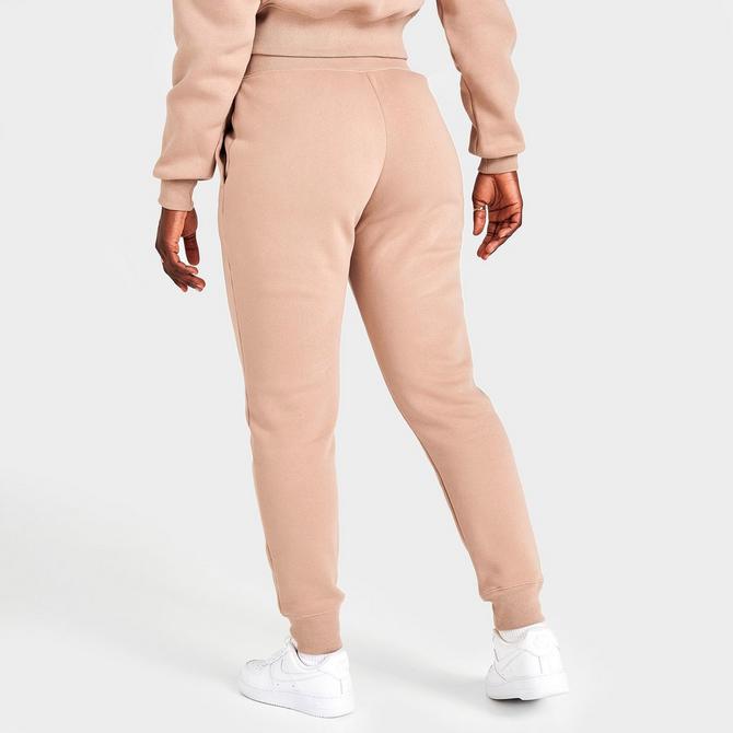 Nike WMNS Phoenix Fleece High-Rise Pants Brown - HEMP/SAIL