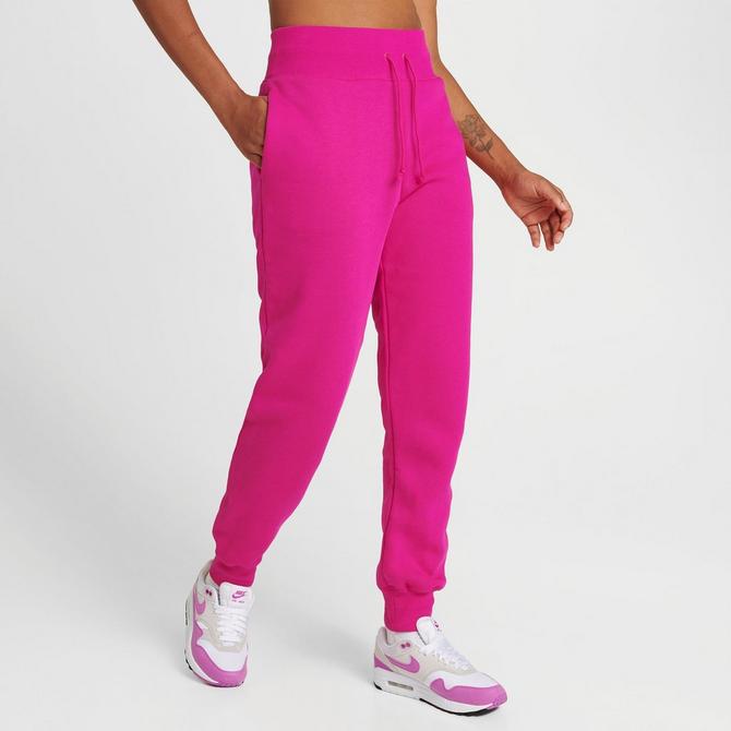 Nike Women's Sportswear Phoenix Fleece High-waisted Jogger Sweatpants In  Light Fusion Red