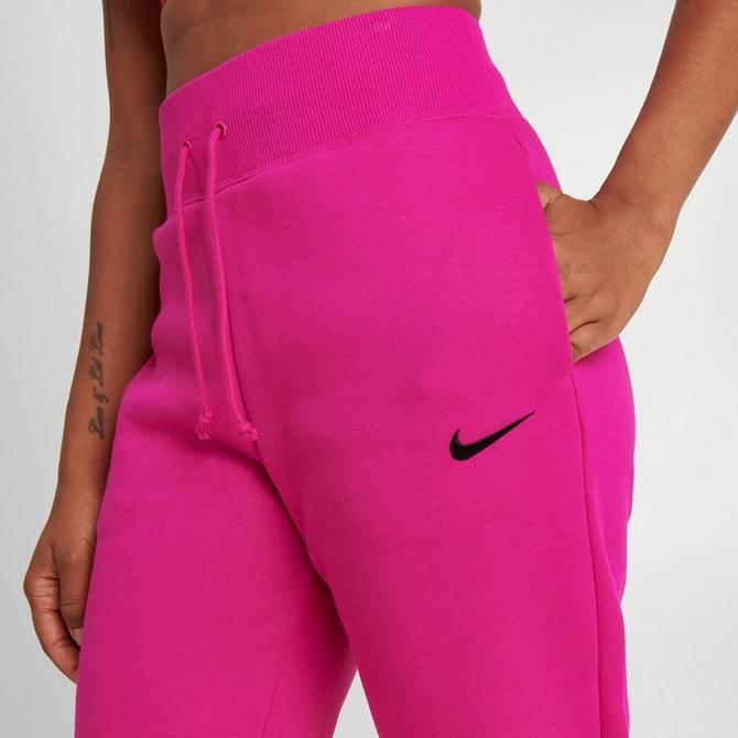 Nike Women's Sportswear Phoenix Fleece High-waisted Jogger Sweatpants In  Light Fusion Red