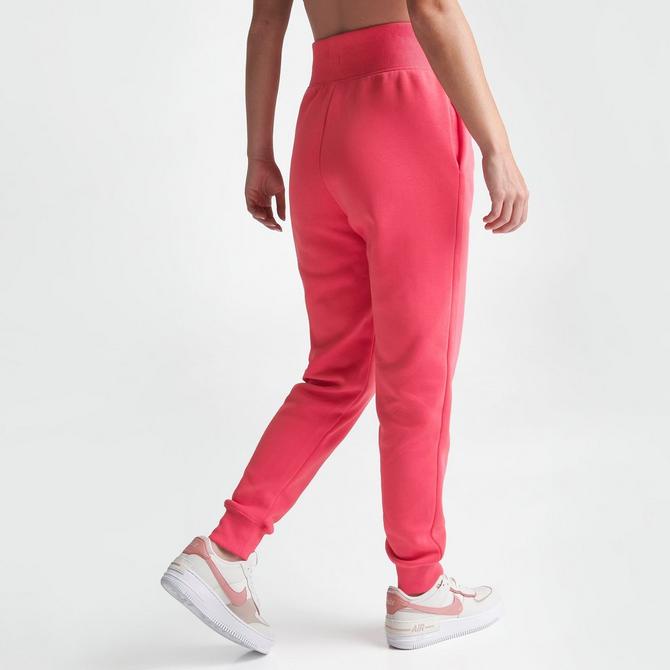 Nike Women's Sportswear Phoenix Fleece High-waisted Jogger Sweatpants In  Light Fusion Red