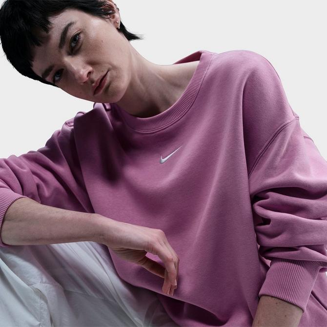 Nike Women s Sportswear Phoenix Fleece Oversized Sweatshirt Small Beyond Pink