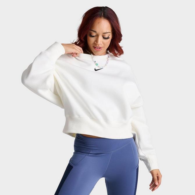 Women's Nike Sportswear Phoenix Fleece City Edition Over-Oversized Crewneck Sweatshirt in Grey, Size: Xs | DZ3113-063