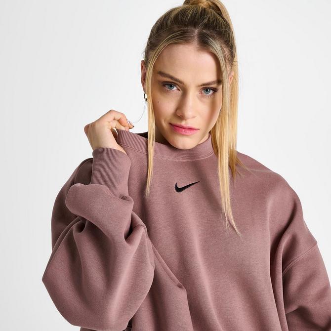 Women's oversized crewneck clearance sweatshirt