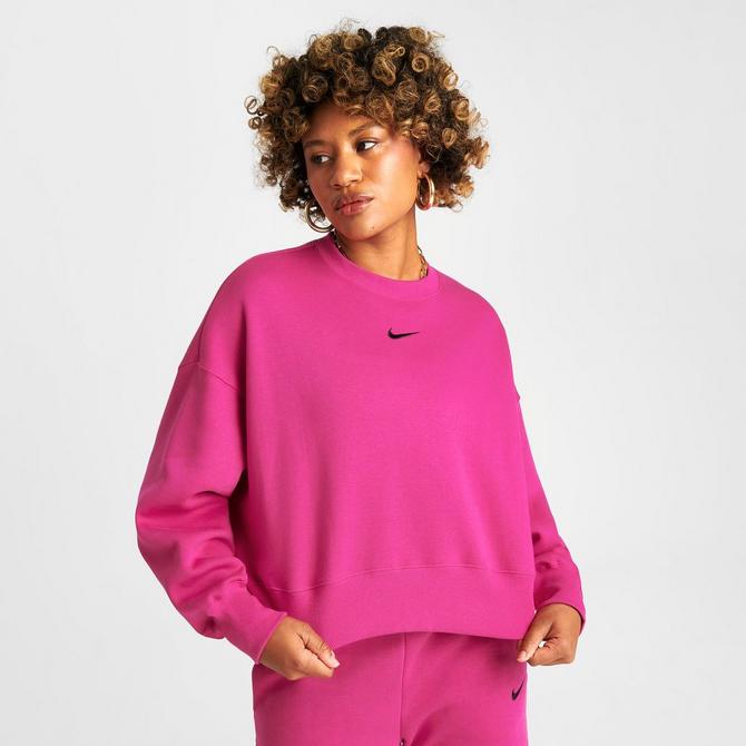 Nike Women's Sportswear Phoenix Fleece High-Rise Fleece Oversized Pants -  Light Fusion Red - Hibbett