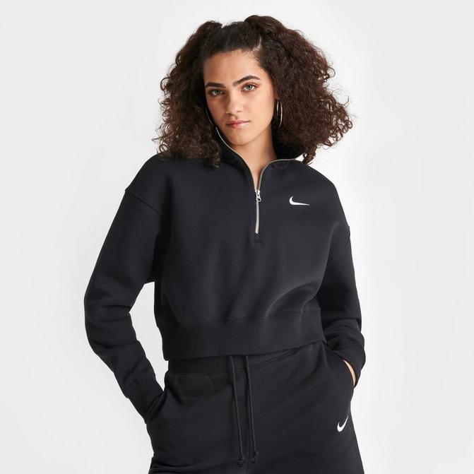 Pies suaves luz de sol para mi Women's Nike Sportswear Phoenix Fleece Oversized Half-Zip Crop Sweatshirt|  JD Sports