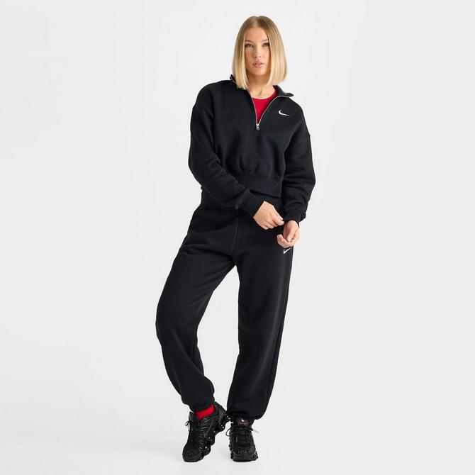 Women's Sportswear Phoenix Fleece 1/2-Zip Oversized Crop Sweatshirt, Nike