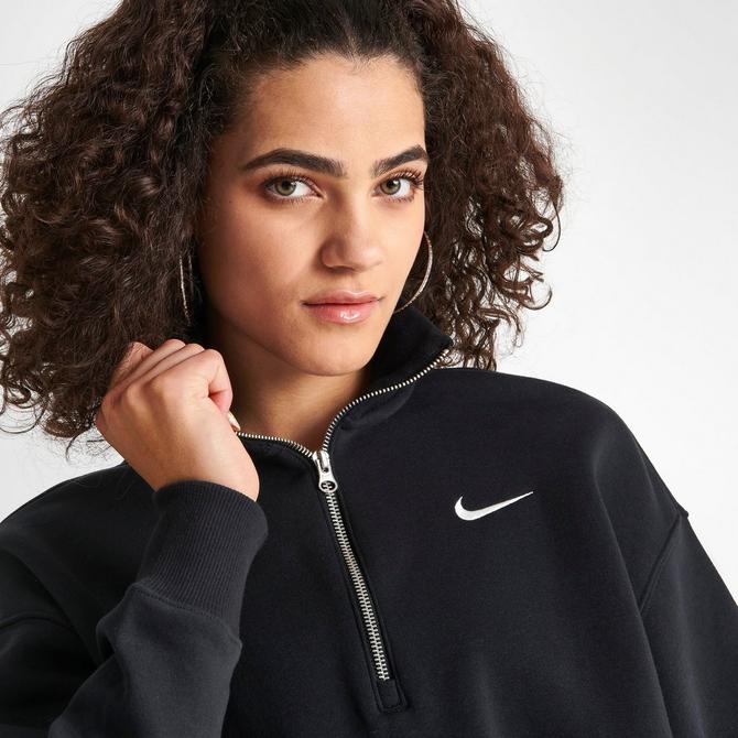 Nike Phoenix Fleece Zip Hoodie in Gray