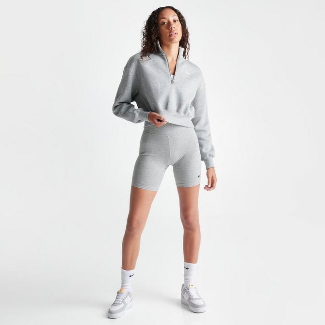 Women's Nike Sportswear Phoenix Fleece Oversized Half-Zip Crop ...