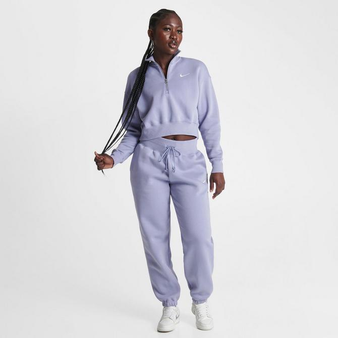 Women s Nike Sportswear Phoenix Fleece Oversized Half Zip Crop