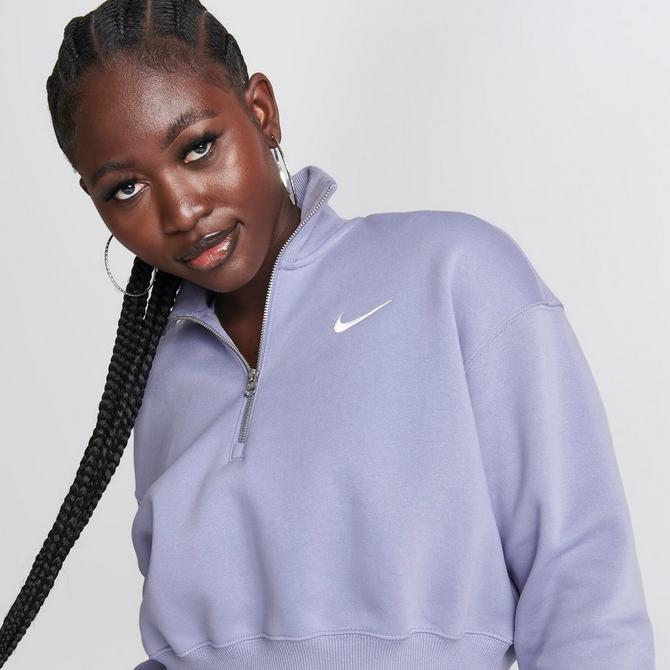 Nike quarter zip hot sale sweatshirt women's