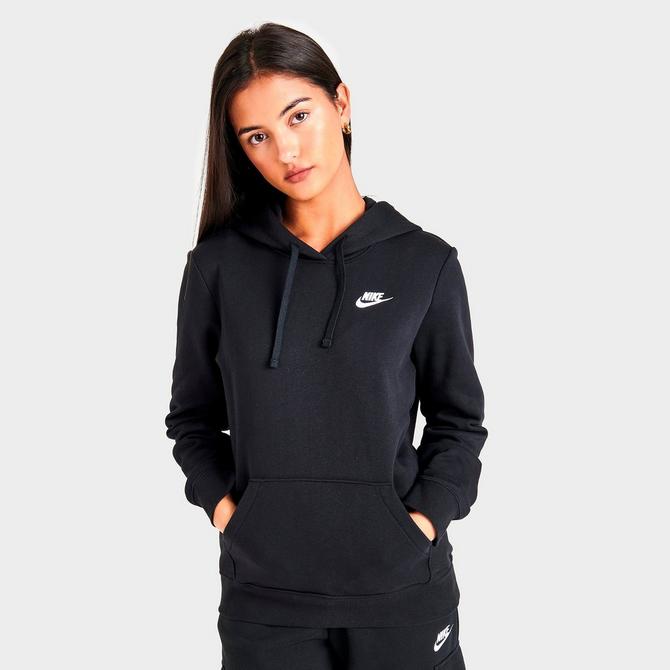 Nike Club Sportswear Women's Fleece Sweatpants Black White