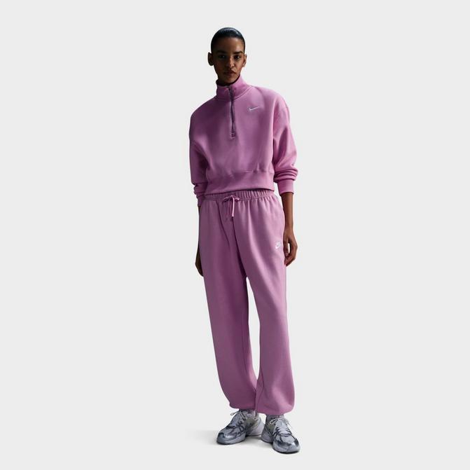 Women s Nike Sportswear Club Fleece Mid Rise Oversized Sweatpants JD Sports