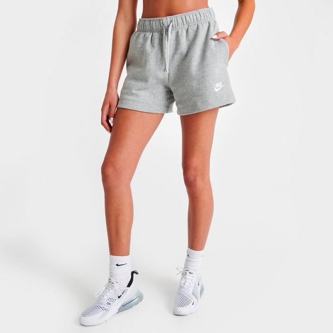 nike grey sweatpant shorts