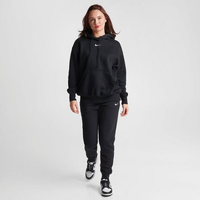 Nike Phoenix Fleece oversized hoodie in black