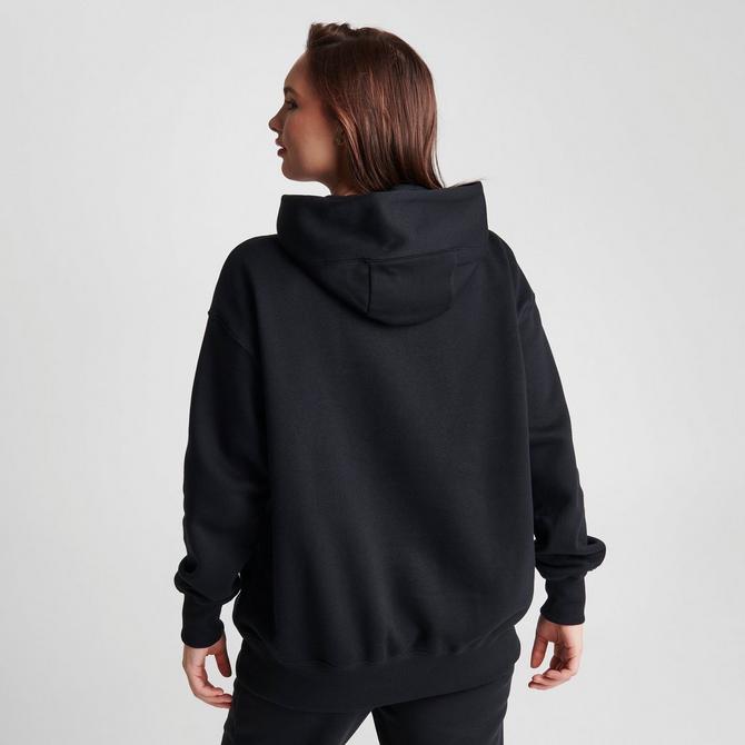 Nike Women's Sportswear Phoenix Fleece Oversized Pullover Hoodie Black /  Sail