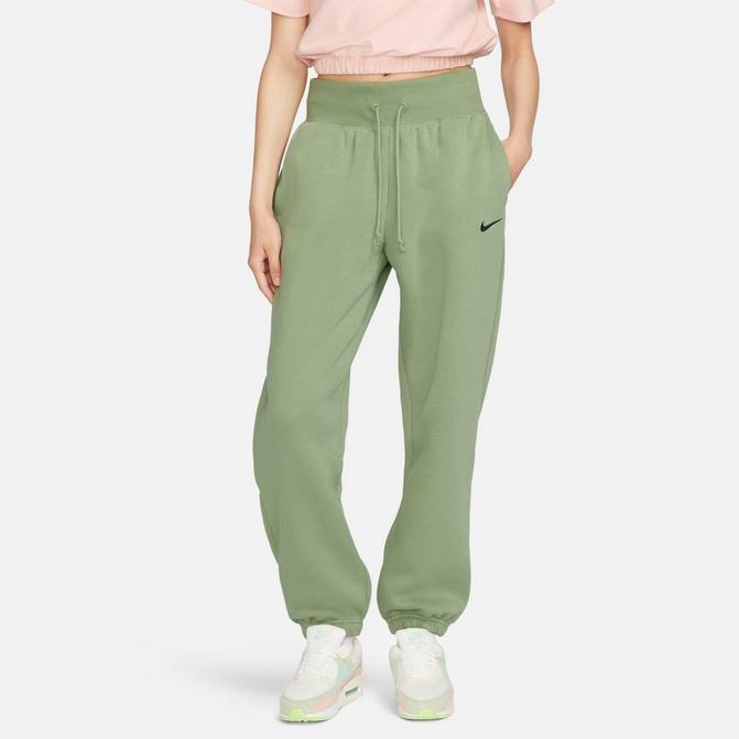 Nike Sportswear WIDE LEG PANT - Tracksuit bottoms - oil green