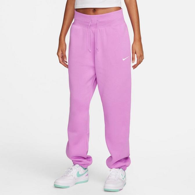 NIKE: PANTS AND SHORTS, W NSW PHNX FLC HR PANT WIDE 010