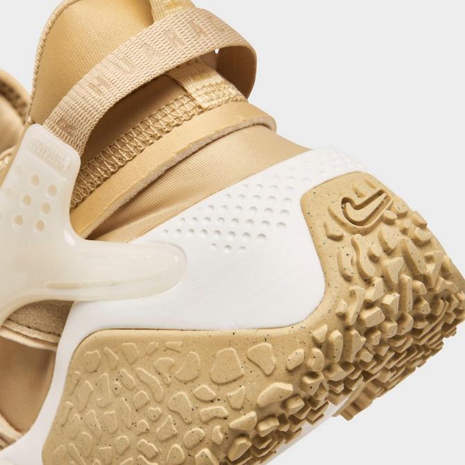 White huaraches clearance with gold strap